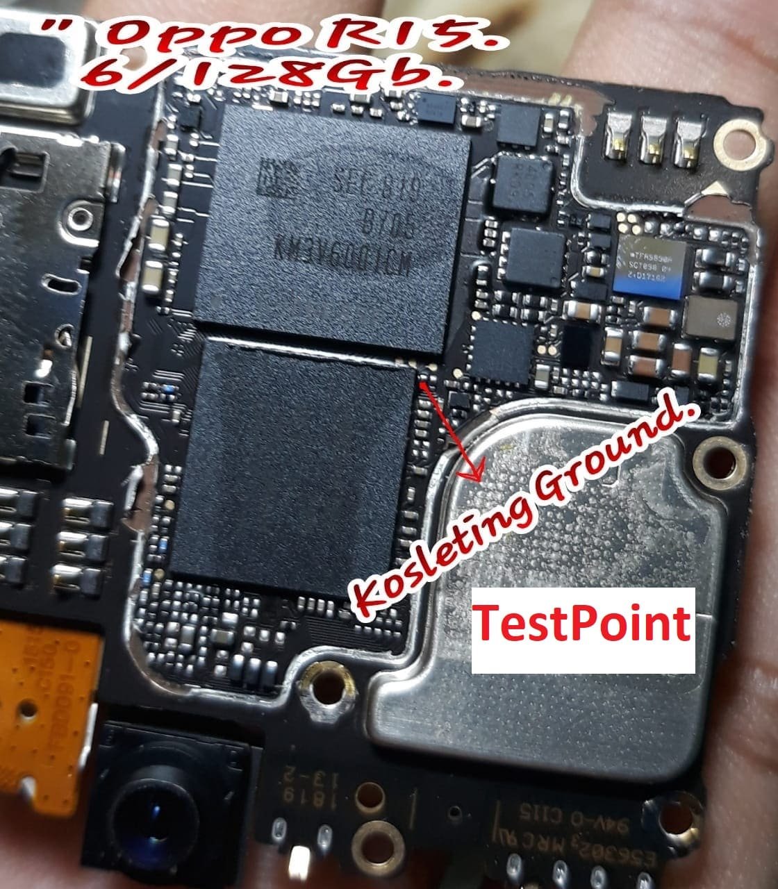 Oppo R15 Test Point / EDL Point